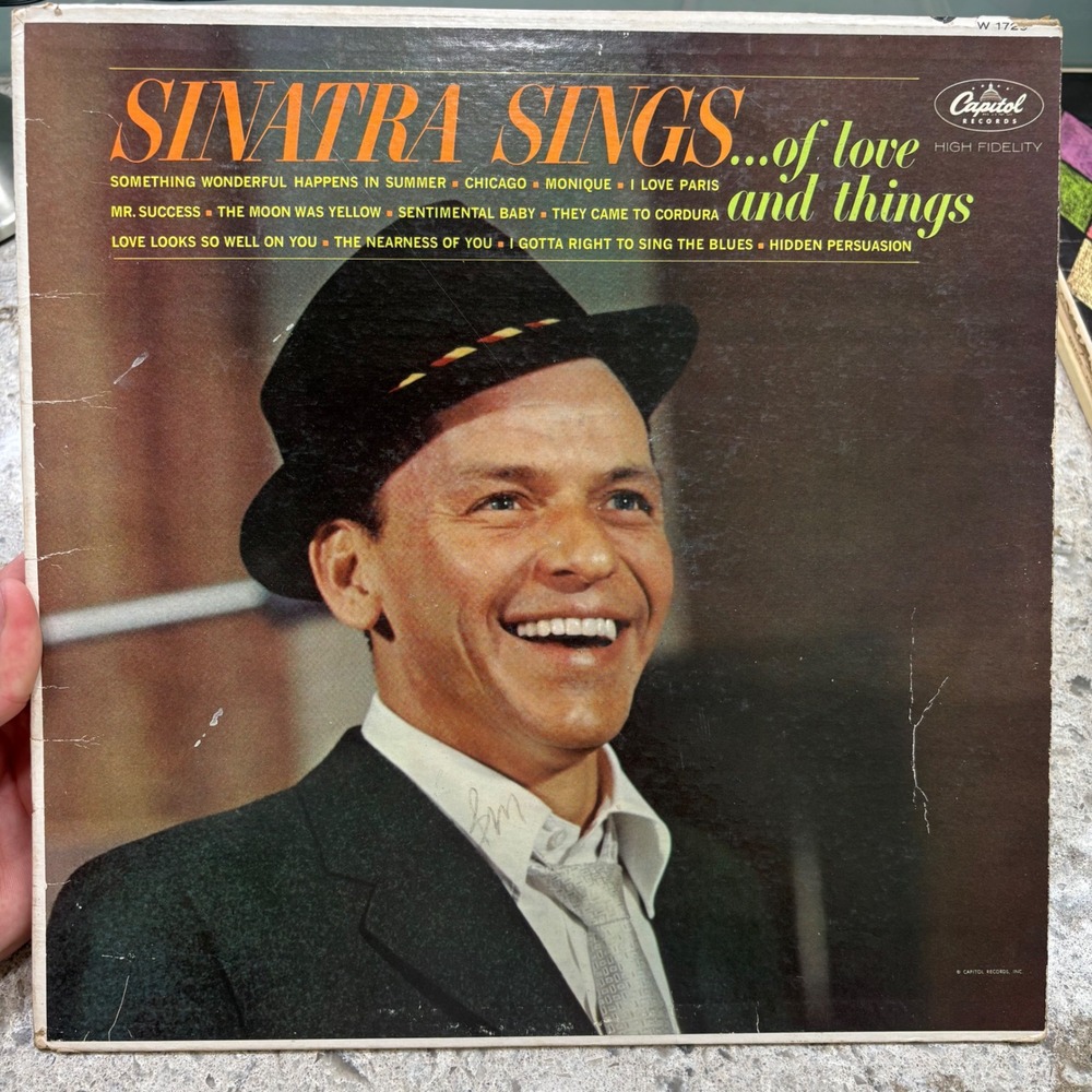 Frank Sinatra Sings of Love and Things vinyl LP Capitol Records Vintage Album